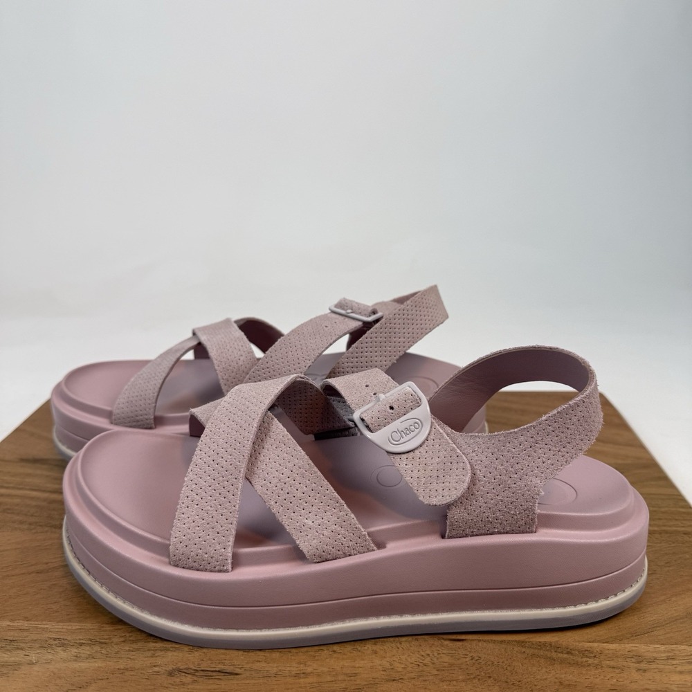 New Womens Chaco Townes Midform Rose Quartz Strappy Outdoor Hiking Sandals Sz 9M - Picture 5 of 8